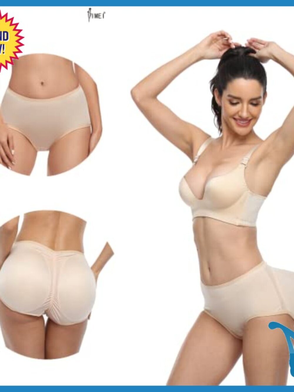 3X-Large Butt Lifter Shapewear Padded Enhancing Underwear Tummy Control - Picture 4 of 7